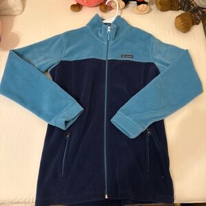 Columbia Kids' Teal and Navy Fleece Jacket